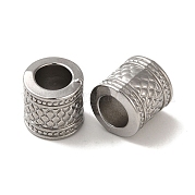 Европейские бусины из нержавеющей стали 304 STAS-K285-09P