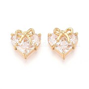 Латунные микро проложить кубического циркония подвески KK-T071-45G