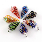 Конус ручной MILLEFIORI стеклянные подвески LK-R010-M1
