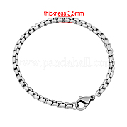 Bracelets avec chaînes vénitiennes en 304 acier inoxydable BJEW-M187-09-F