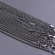2.5 мм унисекс 304 нержавеющая сталь цепочки-коробки ожерелья CY6763-4