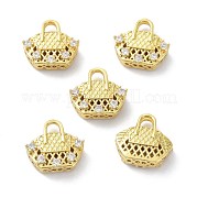 Латунные подвески с фианитами KK-B047-28G