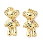Латунные микро проложить кубического циркония подвески KK-L239-033G