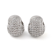 Латунные микропаве прозрачные подвески с фианитом KK-Q816-08P