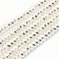 Electroplate non magnetici ematite sintetico fili di perline&nbsp;G-L485-06B-S