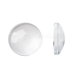 Cabochons en verre transparent, cabochon en dôme clair pour la fabrication de bijoux pendentif photo camée, clair, 13.5~14x4mm