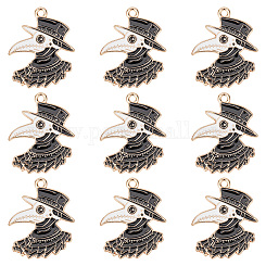 SUNNYCLUE 1 Box 20pcs Butterflies Charms Enamel Butterfly Skull Charm Gothic Coffin Halloween Black Insect Gothic Charms for