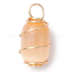 Подвески из окрашенного натурального селенита PALLOY-JF02965