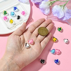 16шт 8 цвета стеклянные бусины&nbsp;LAMP-CJ0001-99