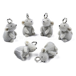 Кулоны из флокированной смолы RESI-N032-06