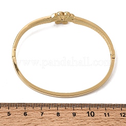 Bracciali rigidi da donna in acciaio inossidabile 304 con strass di cristallo e chiusura a cerniera.&nbsp;SA-CBA61B8-07G