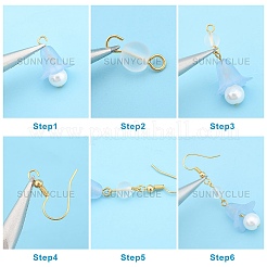 Наборы для самостоятельного изготовления сережек-подвесок в виде цветка DIY-SC0014-02