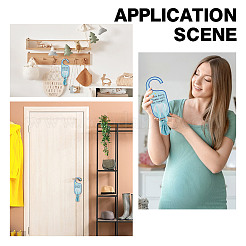 2 шт. вешалка для двери Зубная фея из тополевой фанеры AJEW-NB0007-14B