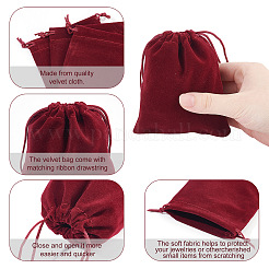 40 pochette rectangulaire en velours de 5 styles&nbsp;TP-NB0001-35D