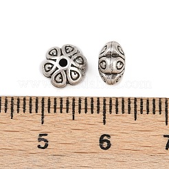 Сплавочные овальные бусины тибетского стиля  FIND-C068-10AS