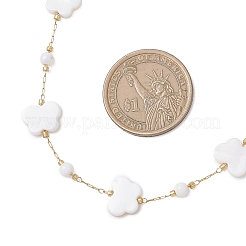 Женские ожерелья из нержавеющей стали 304 и натуральной белой ракушки с бабочкой и сердечком&nbsp;NJEW-JN05808