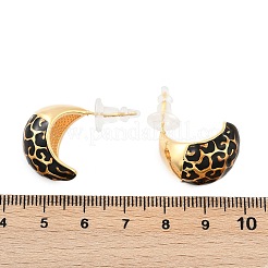 Серьги-гвоздики из латуни&nbsp;EJEW-P301-12G