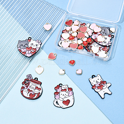 38шт 10 стиля сплава эмалевые подвески&nbsp;ENAM-YW0004-85