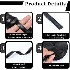 Cordon en cuir PU de 5 m&nbsp;OCOR-WH20001-08A