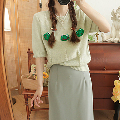 Трикотажный костюм в форме головы лягушки в мультяшном стиле&nbsp;DIY-BC0006-65