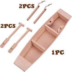 Недостроенная деревянная лодка&nbsp;DIY-WH0051-73