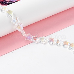 Прозрачный стеклянный бисер нить GLAA-K057-01K