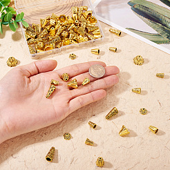 Тибетский стиль сплава шарик крышка&nbsp;PALLOY-TA0001-53