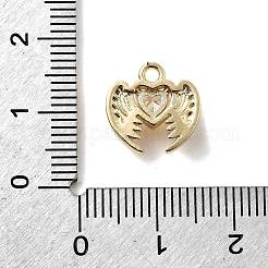 Латунные микро проложить кубического циркония подвески KK-H089-12G