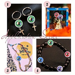 10 шт. напечатанные акриловые бусины&nbsp;OACR-YW0005-02