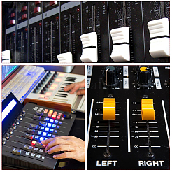 20 шт. пластиковые слайдеры для аудио консоли&nbsp;AJEW-CN0004-53B