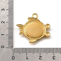 Pendentifs en coquillage blanc naturel pavés en acier inoxydable 304&nbsp;STAS-C122-21E-02G