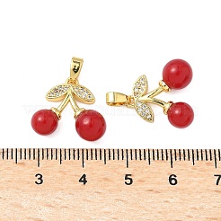 Латунные микропаве прозрачные подвески с фианитом KK-B139-13G