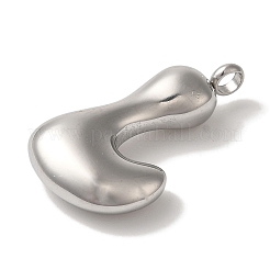 Pendentifs en acier inoxydable 304 anti-ternissement&nbsp;STAS-M017-08P-12