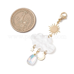 2 шт. акриловый подвесной декор в виде облака&nbsp;HJEW-JM04665