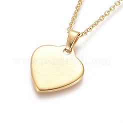 Colliers pendentifs en acier inoxydable 304&nbsp;NJEW-F275-20G