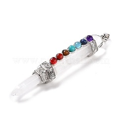 Тема чакры натуральный кристалл кварца большие подвески G-I322-06P-05