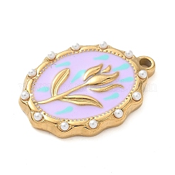 Подвески из нержавеющей стали 304 с эмалью&nbsp;STAS-H483-42G-01