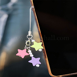 1 шт смола со сплавом и нейлоновым шнуром мобильные аксессуары украшения&nbsp;HJEW-LP0002-12B