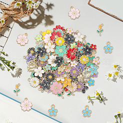 120шт 6 стиля подвески из сплава с эмалью&nbsp;ENAM-SC0007-03A