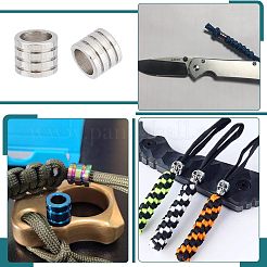 24 шт. 3-х цветные бусины из нержавеющей стали 304 STAS-UN0040-87