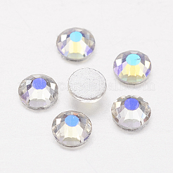 Perle en verre de dos plat&nbsp;RGLA-C002-SS4-100