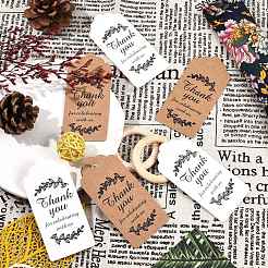 2 комплект 2 цвета спасибо за празднование с нами бумажные подарочные бирки CDIS-SZ0001-10