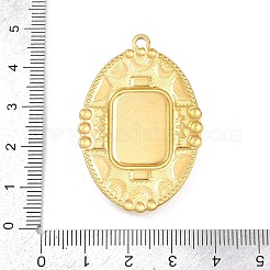 Anhänger aus Edelstahl 304 im Bohème-Stil mit synthetischen Türkis-Elementen&nbsp;STAS-G381-02G-04