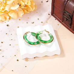 1 par de pendientes de aro de acero inoxidable 304&nbsp;EJEW-TA0001-89A