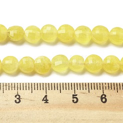 Природные окрашенные белого нефрита нитей бисера&nbsp;G-C179-A6mm-04