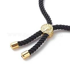 Браслеты-слайдеры со звеньями из прозрачного кубического циркония BJEW-JB08921