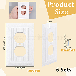 Piastra a muro per presa in plastica&nbsp;AJEW-WH0912-10A