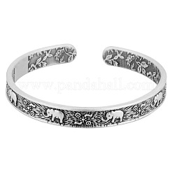 Браслеты-манжеты из сплава с рисунком слона в Таиланде для мужчин и женщин&nbsp;FS-WG2CEA0-01