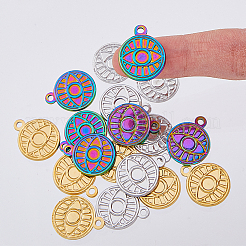 18 шт. подвески из нержавеющей стали 304 двух цветов&nbsp;STAS-DC0013-14