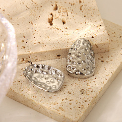 Женские серьги-гвоздики в форме капли из кованой нержавеющей стали 304&nbsp;ZG3175-3